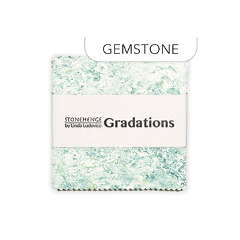 Stonehenge - Gradations  5" Squares Gemstone Linda Ludovico for Northcott Fabrics