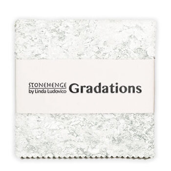 Stonehenge - Gradations  5" Squares Graphite Linda Ludovico for Northcott Fabrics