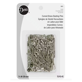 Curved Brass Basting Pins