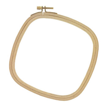 Wood Embroidery Hoop - 6" Square