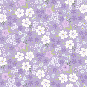 Millefleur CC85-2 Purple by Cassandra Connolly for Lewis & Irene