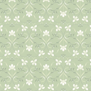 Millefleur CC86-2 Light Green by Cassandra Connolly for Lewis & Irene