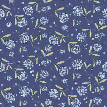 Millefleur CC87-3 Dark Blue by Cassandra Connolly for Lewis & Irene