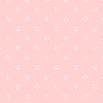 Renie's Roses L70B Little Flowers on Soft Pink by Lewis & Irene