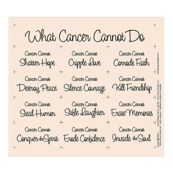 What Cancer Cannot Do Panel - Natural