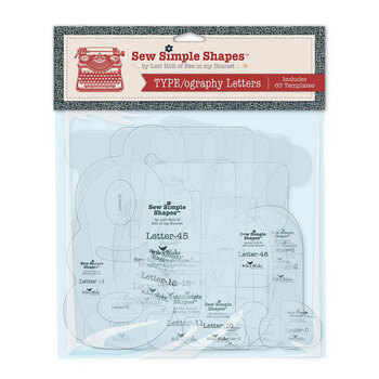 TYPE/ography Letters Sew Simple Shapes