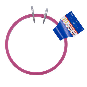Spring Tension Embroidery Hoop Pink - 5"