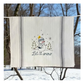 Let It Snow Dish Towel Kit