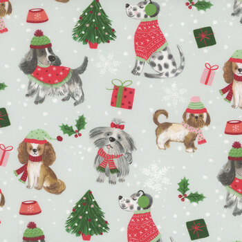 Christmas Cheer HOLIDAY-CD4073 GREY by Timeless Treasures Fabrics