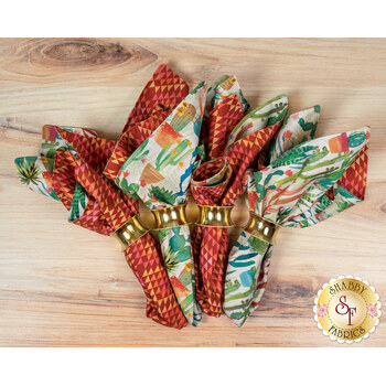  Cloth Napkins Kit - Makes 4 - Desert Dreams