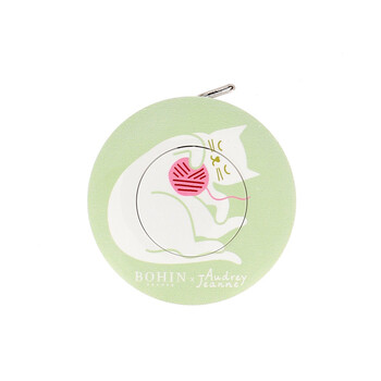 Tape Measure by Audrey Jeanne - Green Cat