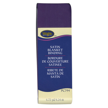 Satin Blanket Binding -  Plum