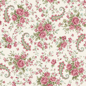 Juliette Y5152-2 Paisley Light Cream by Clothworks