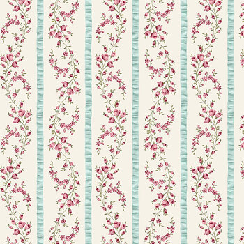Juliette Y5153-32 Stripe Light Aqua by Clothworks