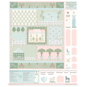 Pemberley Park PE261217 Multi Panel by Poppie Cotton