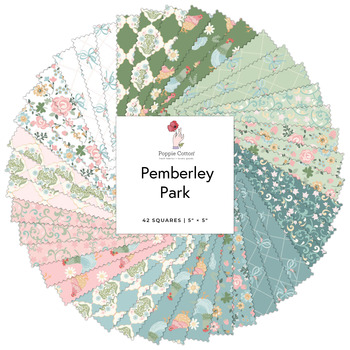 Pemberley Park  5" Squares by Poppie Cotton