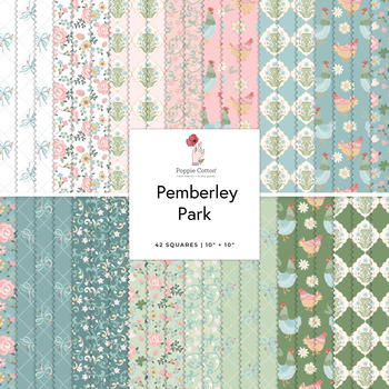 Pemberley Park  10" Squares by Poppie Cotton