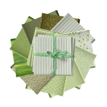 Color Elements Green Fat Quarter Bundle by Benartex