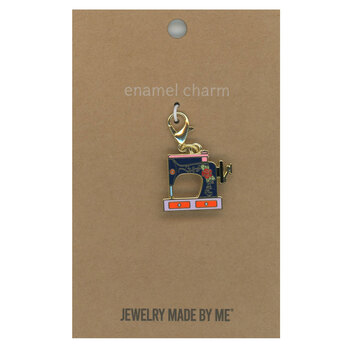 Sewing Machine Enamel Charm