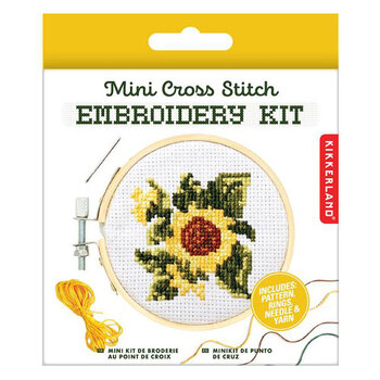  Mini Cross Stitch Embroidery Kit - Sunflower