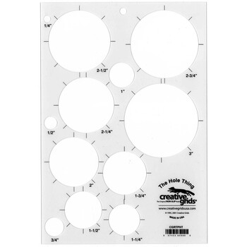 Creative Grids The Hole Thing Plastic Template