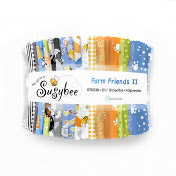Farm Friends II  2.5" Strips Susybee for Clothworks