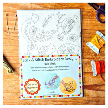 Folk Birds Stick & Stitch Embroidery Designs 