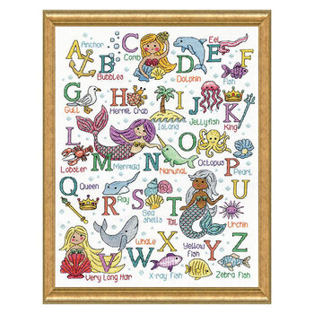 Mermaid ABC Cross Stitch Picture Kit