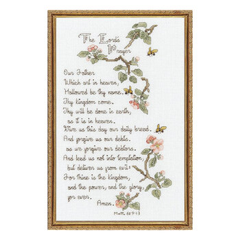 The Lord's Prayer Cross Stitch Picture Kit