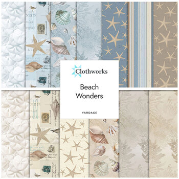 Beach Wonders  Yardage by Katie Pertiet for Clothworks