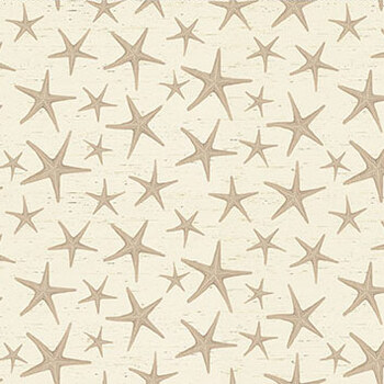 Beach Wonders Y5149-57 Sea Stars Cream by Katie Pertiet for Clothworks
