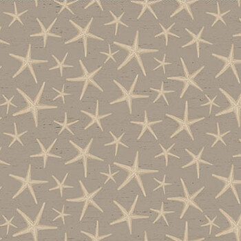 Beach Wonders Y5149-62 Sea Stars Taupe by Katie Pertiet for Clothworks