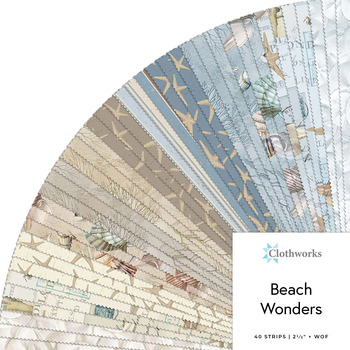 Beach Wonders  2.5" Strips Katie Pertiet for Clothworks