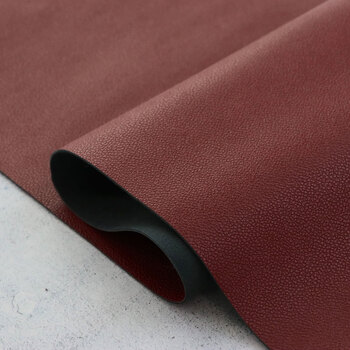 Cherry Pebble Faux Leather 1/2 yard