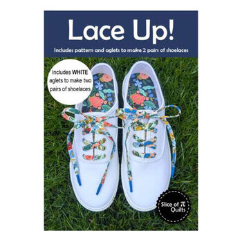 Lace Up! Shoe Lace Pattern With Aglets - White