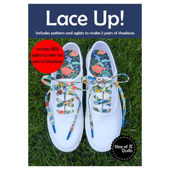 Lace Up! Shoe Lace Pattern With Aglets - Red