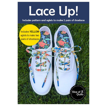 Lace Up! Shoe Lace Pattern With Aglets - Yellow