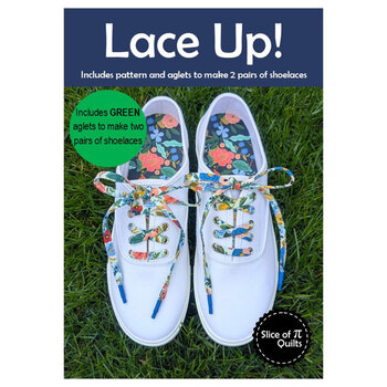 Lace Up! Shoe Lace Pattern With Aglets - Green