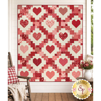  Heartsy Quilt Kit - Petals and Polka Dots