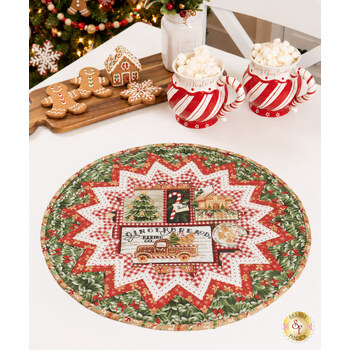  Point of View Folded Star Table Topper Kit - Very Merry Gingerbread