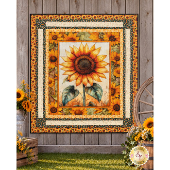  Sunflower Serenade Panel Quilt Kit