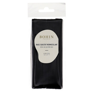 Iron-on Quilting Bias Tape - Black