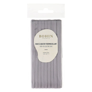 Iron-on Quilting Bias Tape - Grey