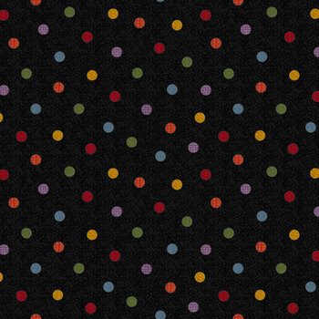 Penny Flower Flannel MASF11433-J Black by Bonnie Sullivan for Maywood Studio