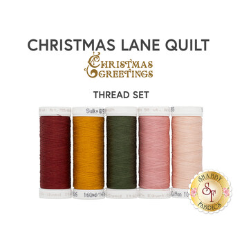  Christmas Lane Quilt Kit Thread Set