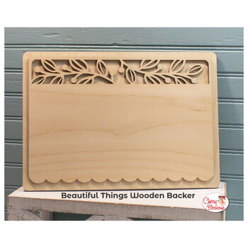 Beautiful Things Cross Stitch Display Backer - Unfinished Wood