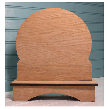 Snow Globe Display Backer - Unfinished Wood
