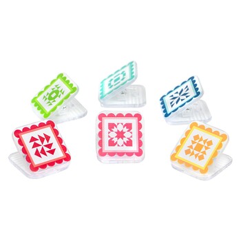 QuiltyClippies Fabric Clips - 36 Count