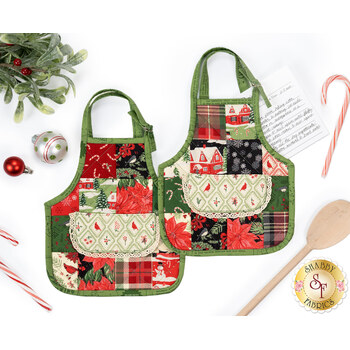  Apron Hot Pads Kit - Makes 2 - Holiday Cheer