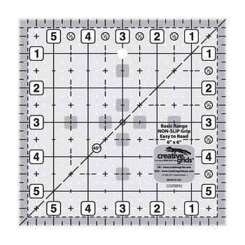 Creative Grids 6" Square Quilt Ruler